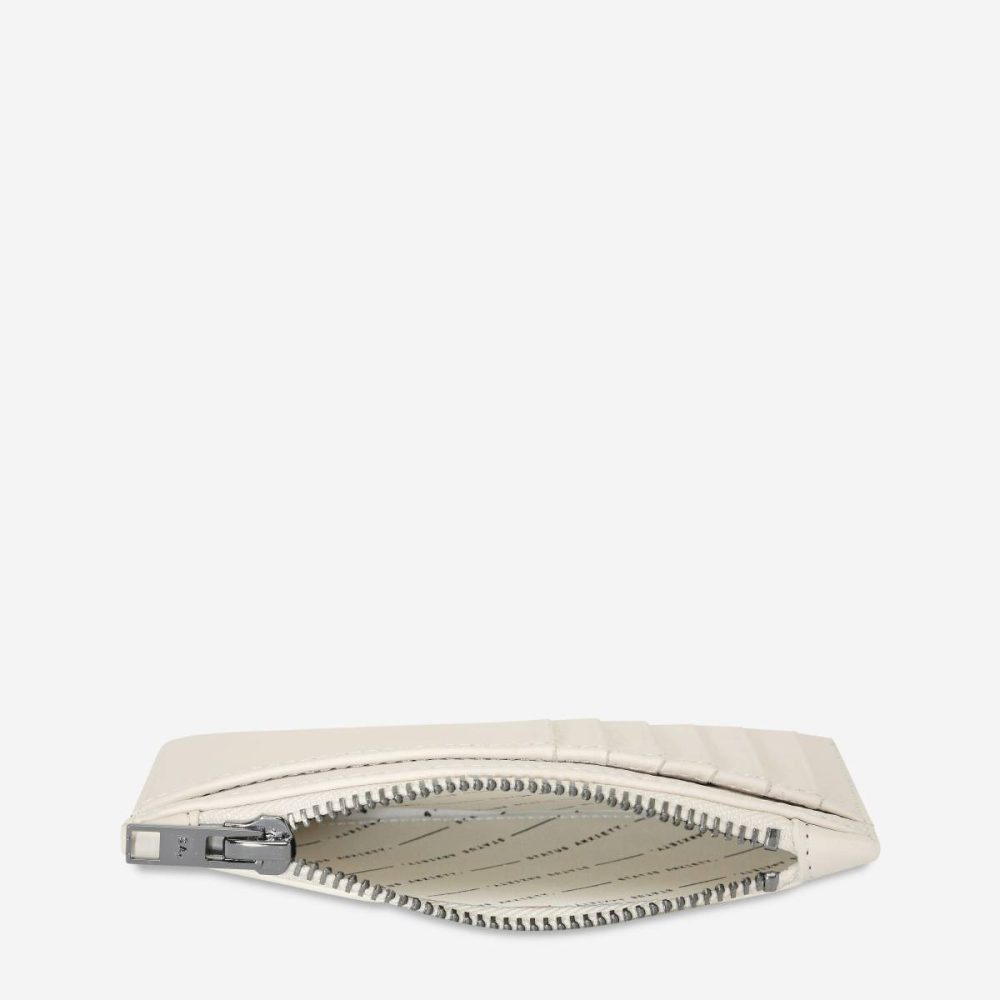 Status Anxiety Chalk Women Extra Small Avoiding Things Wallet - Chalk - Image 3