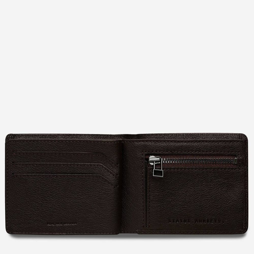 Status Anxiety Chocolate Men Leonard Wallet - Chocolate Bi-Fold - Image 3