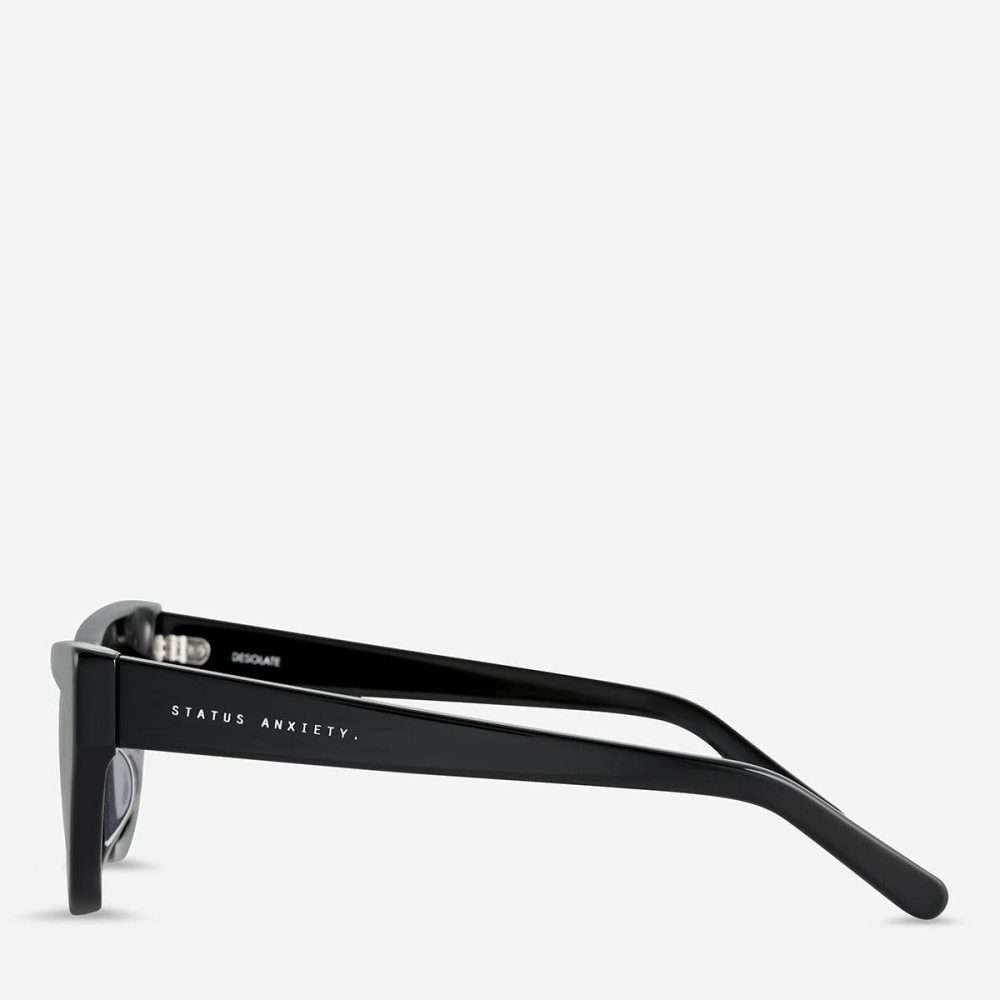 Status Anxiety Desolate Sunglasses - Black Sunglasses Women Black - Image 3
