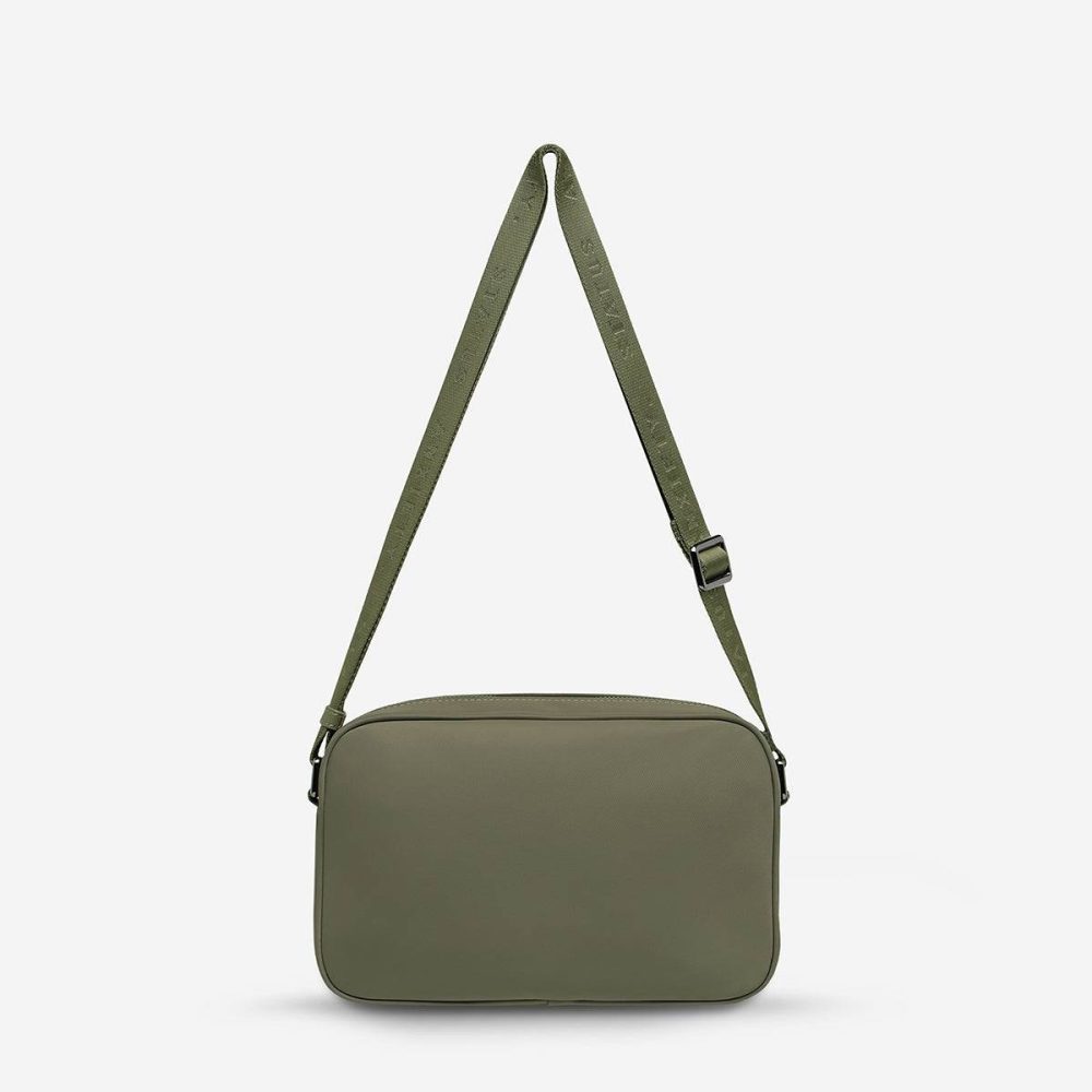 Status Anxiety Olive Women Rani Recycled Bag - Olive Crossbody - Image 2