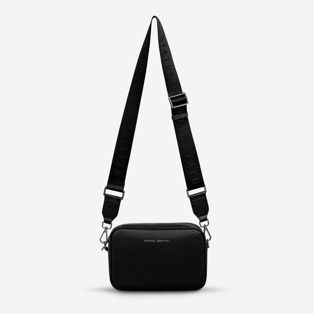 Status Anxiety Plunder Bag With Webbed Strap - Black Black Crossbody Women