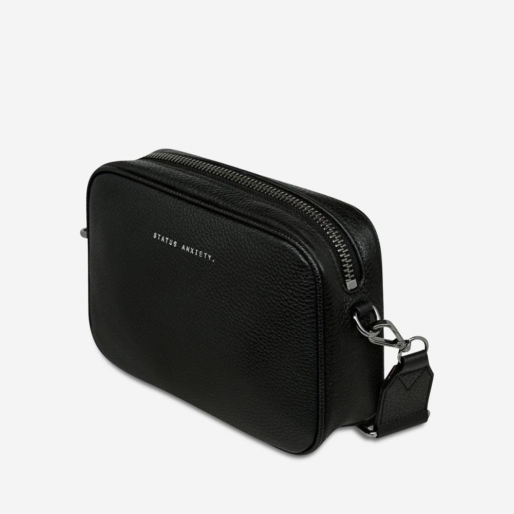 Status Anxiety Plunder Bag With Webbed Strap - Black Black Crossbody Women - Image 4