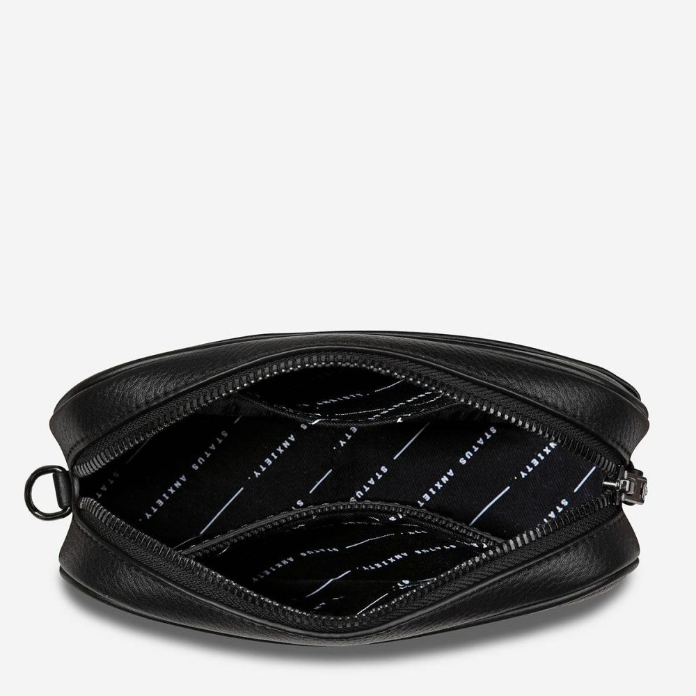 Status Anxiety Plunder Bag With Webbed Strap - Black Black Crossbody Women - Image 5