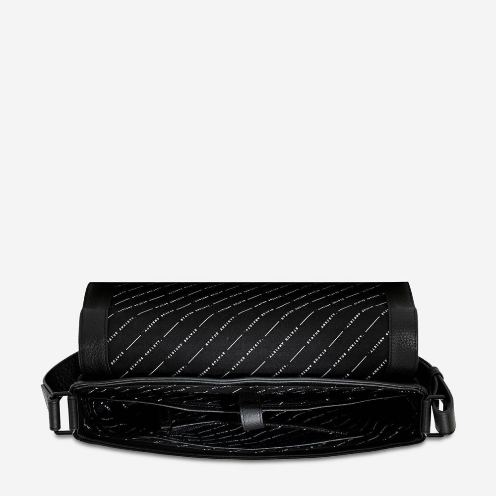 Status Anxiety Satchel Bags Set Your Sights Bag - Black Men Black - Image 4