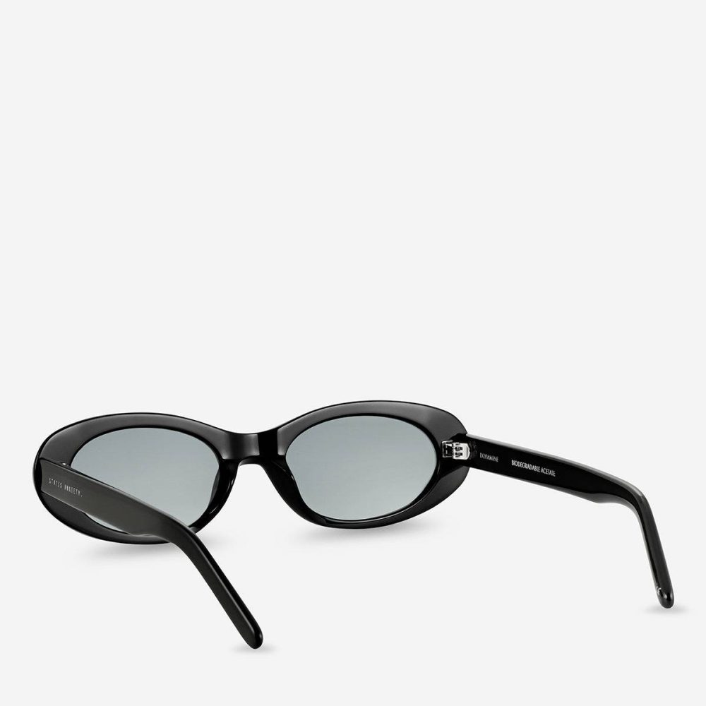 Status Anxiety Sunglasses Dopamine Sunglasses - Black Women Black - Image 4