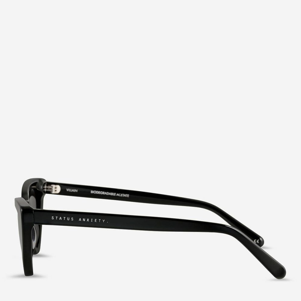 Status Anxiety Sunglasses Villain Sunglasses - Black Black Women - Image 3