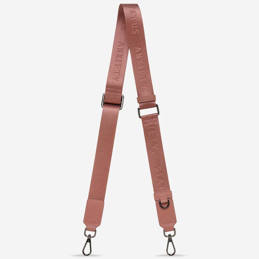Status Anxiety Web Strap Thin - Dusty Rose Women Dusty Rose Bag Straps