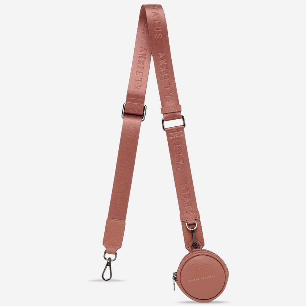 Status Anxiety Web Strap Thin - Dusty Rose Women Dusty Rose Bag Straps - Image 2