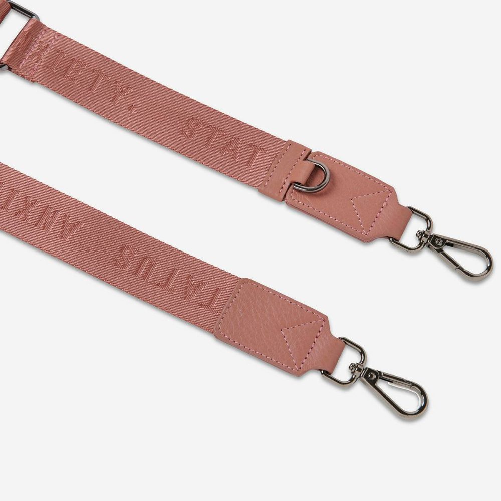 Status Anxiety Web Strap Thin - Dusty Rose Women Dusty Rose Bag Straps - Image 3