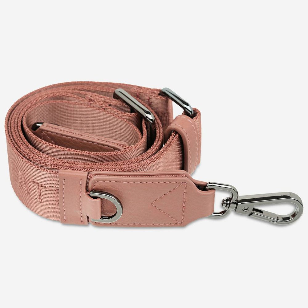 Status Anxiety Web Strap Thin - Dusty Rose Women Dusty Rose Bag Straps - Image 4