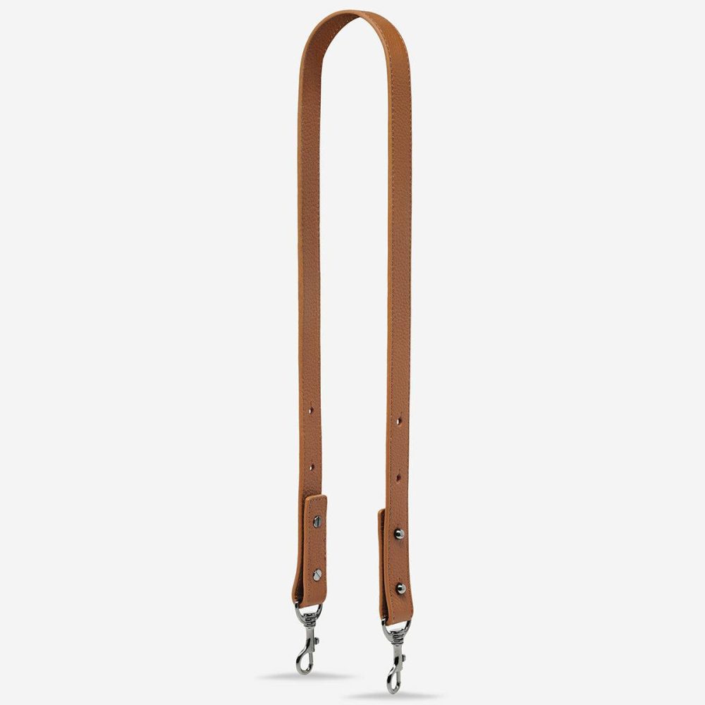 Status Anxiety Women Bag Straps Camel Leather Strap Medium - Camel