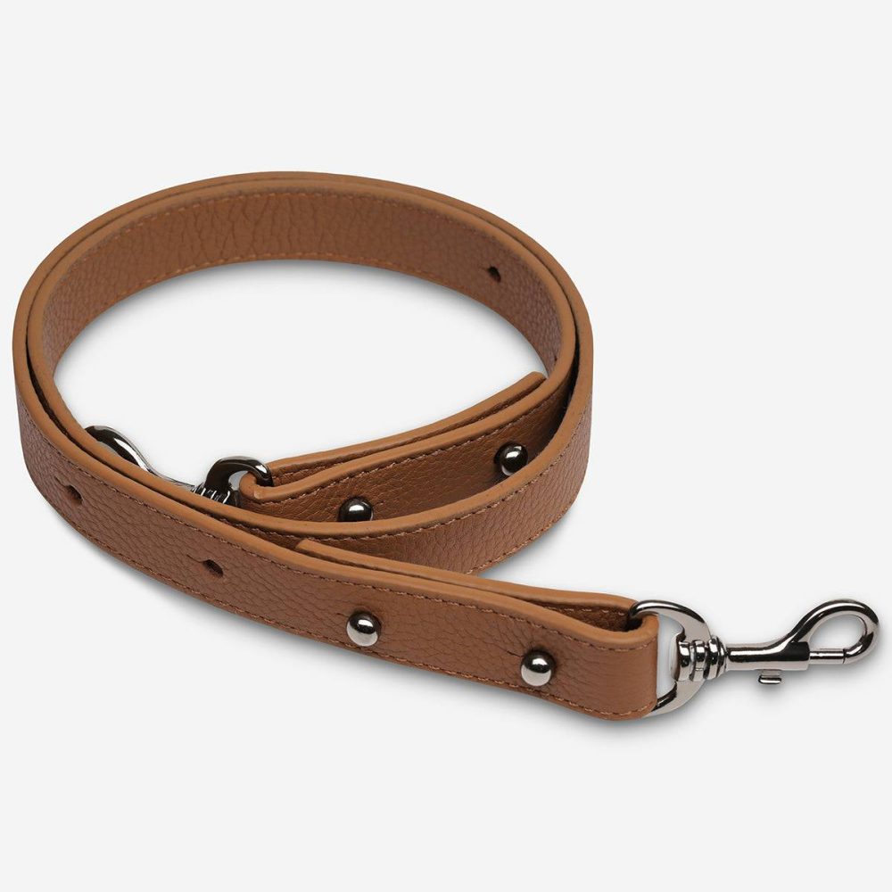 Status Anxiety Women Bag Straps Camel Leather Strap Medium - Camel - Image 2