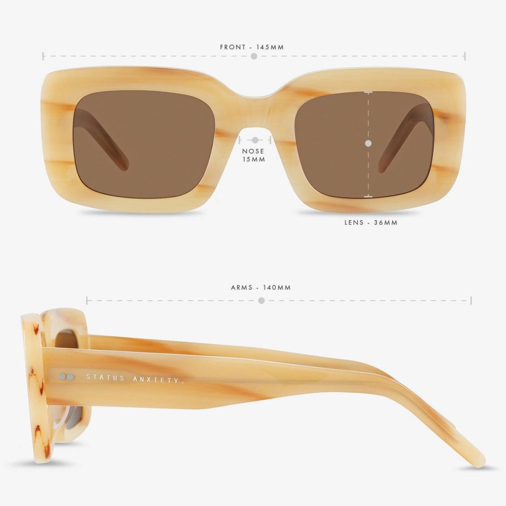 Status Anxiety Women Sunglasses Unyielding Sunglasses - Blonde Blonde - Image 5