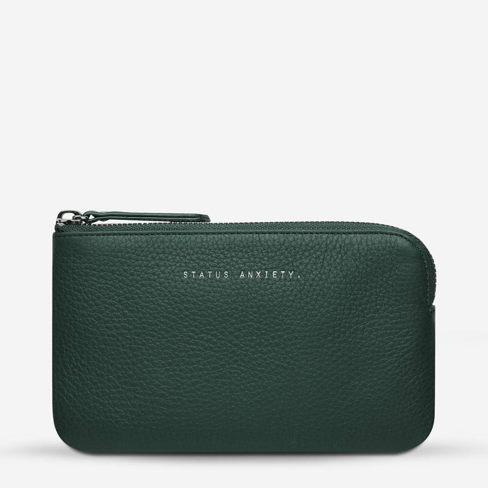 Status Anxiety Women Teal Medium Smoke And Mirrors Wallet - Teal