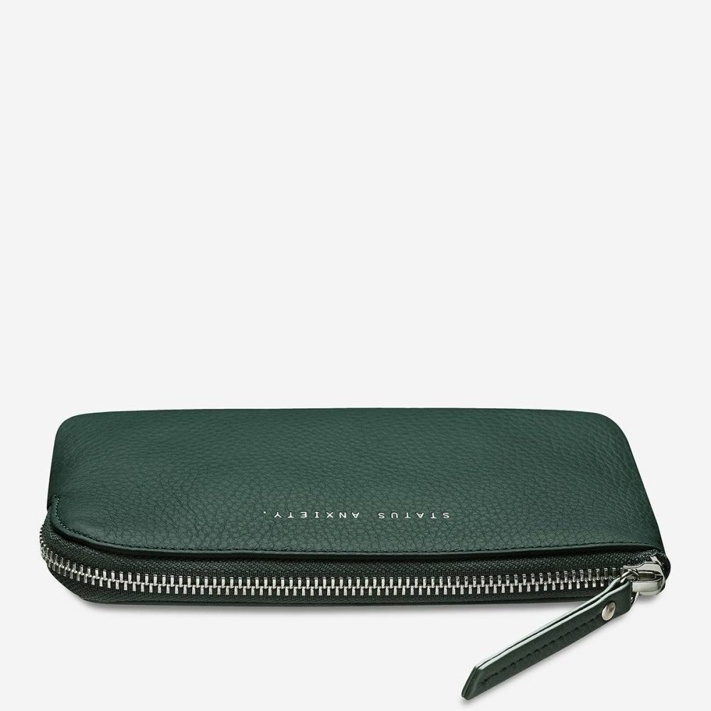 Status Anxiety Women Teal Medium Smoke And Mirrors Wallet - Teal - Image 3