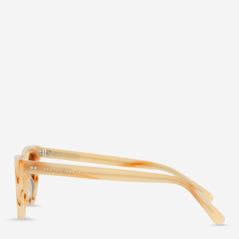 Status Anxiety Women Villain Sunglasses - Blonde Blonde Sunglasses - Image 3
