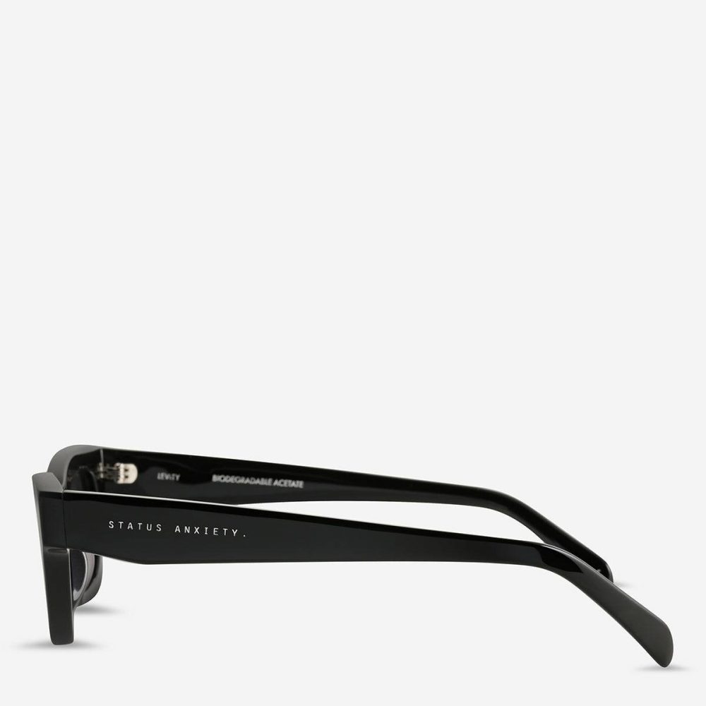 Sunglasses Women Levity Sunglasses - Black Black Status Anxiety - Image 3