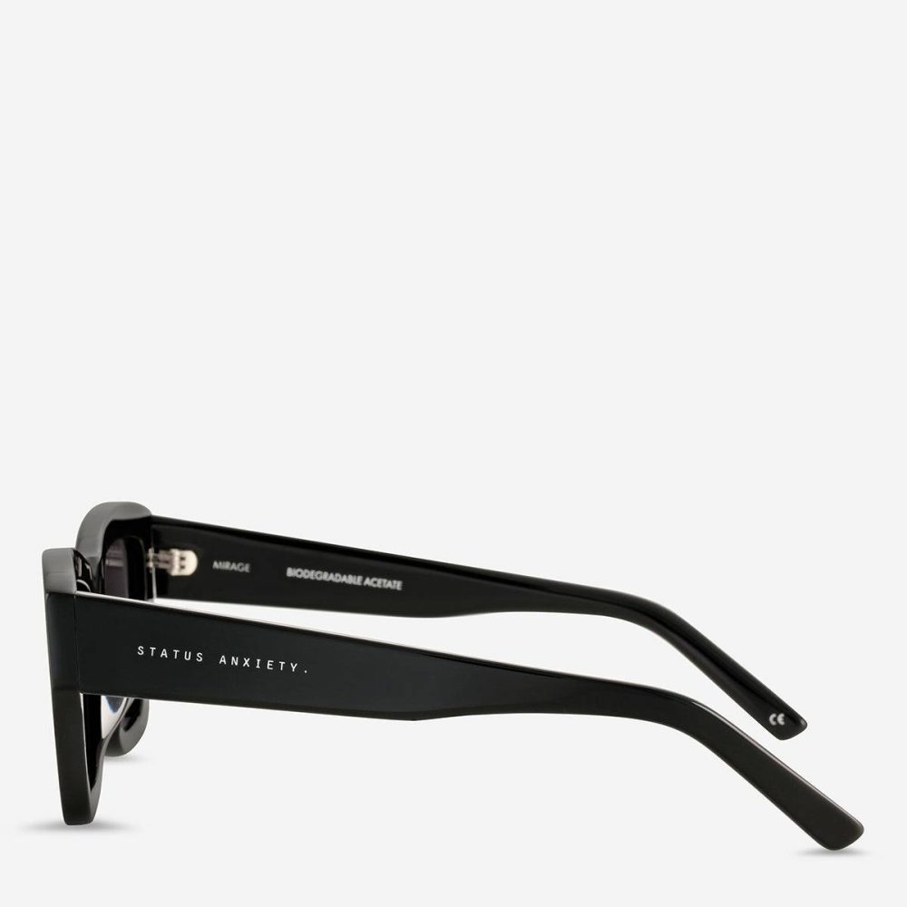 Sunglasses Women Status Anxiety Mirage Sunglasses - Black Black - Image 3