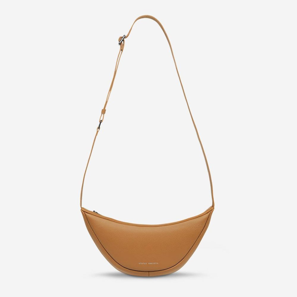 Tan Crossbody Glued To You Bag - Tan Women Status Anxiety