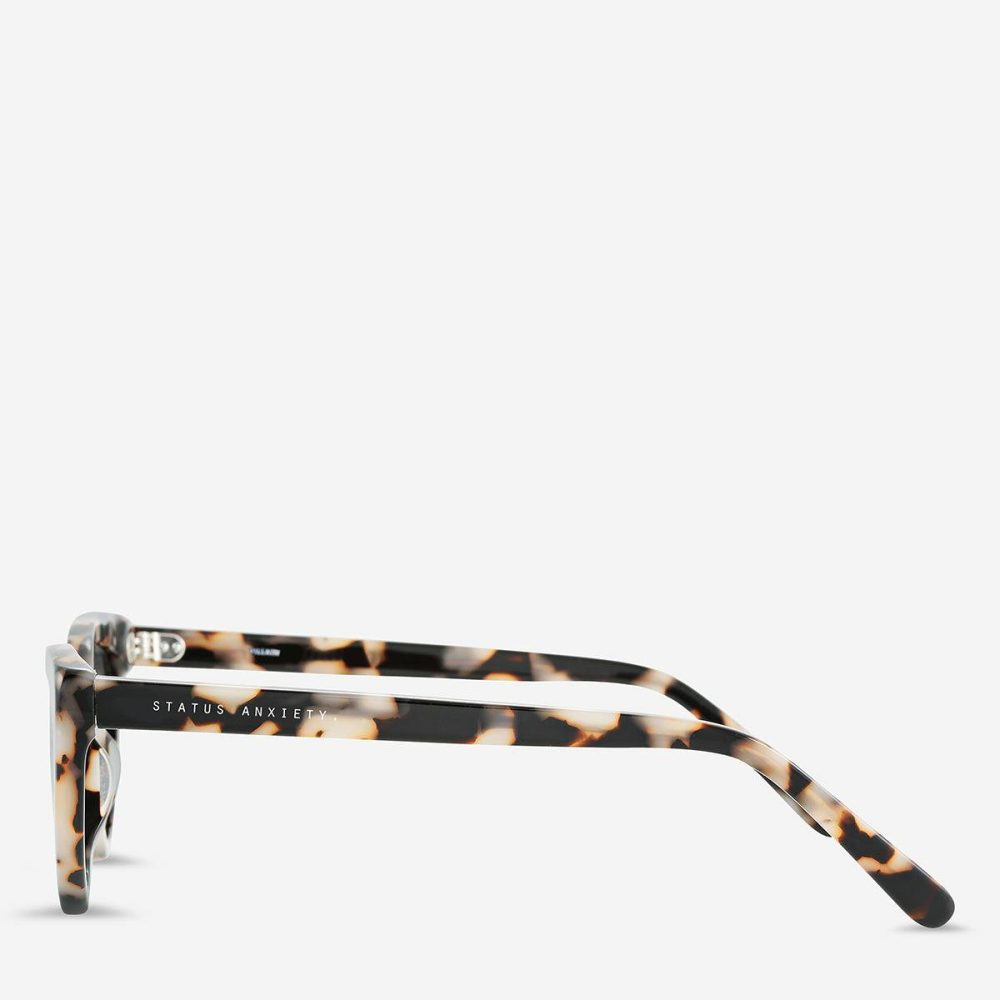 White Tort Status Anxiety Women Sunglasses Villain Sunglasses - White Tort - Image 3