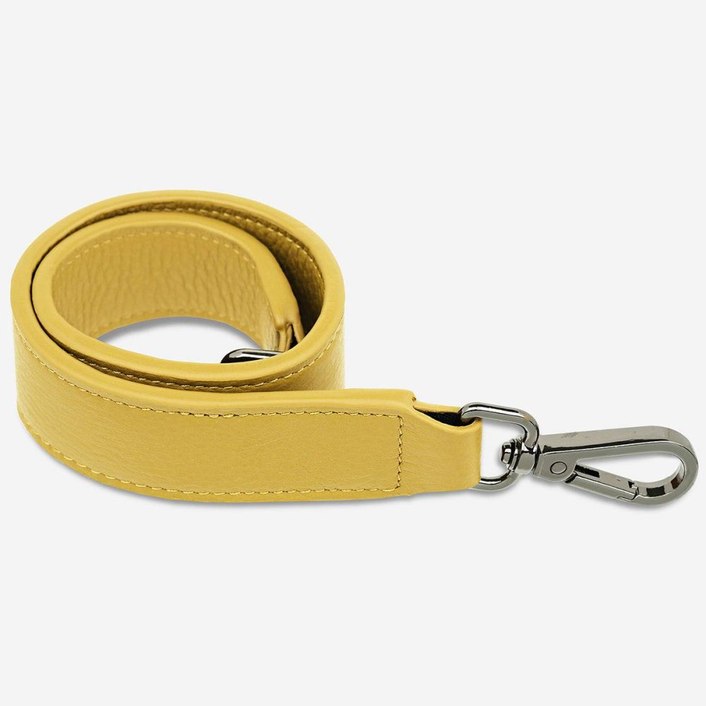 Women Buttermilk Status Anxiety Bag Straps Leather Strap Short - Buttermilk - Image 2