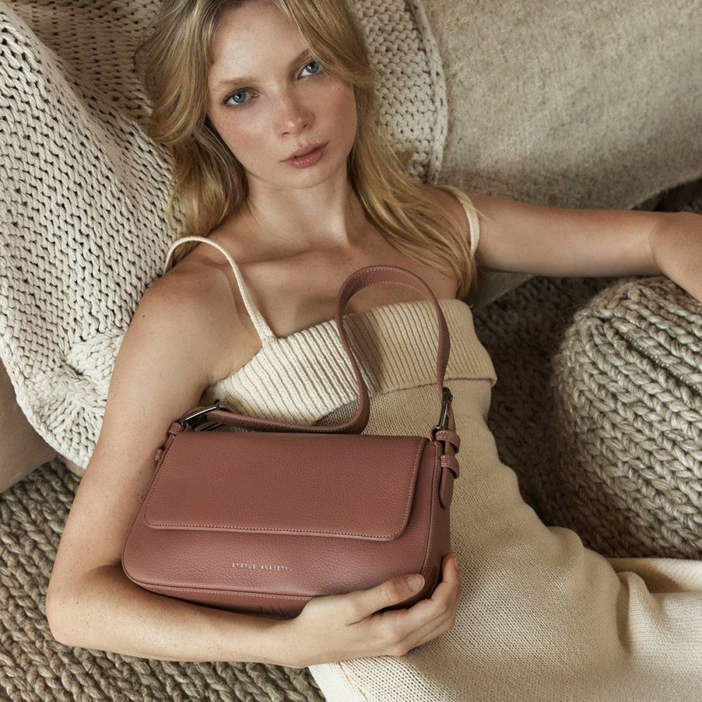 Women Figure You Out Bag - Dusty Rose Handbags Status Anxiety Dusty Rose - Image 5