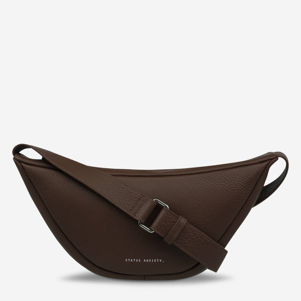 Women Glued To You Bag - Cocoa Status Anxiety Crossbody Cocoa - Image 4