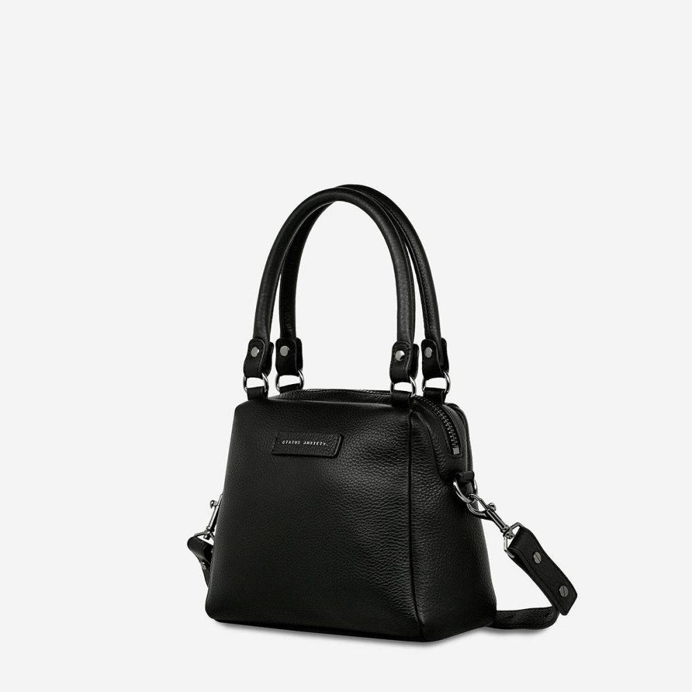 Women Mini Mountains Bag - Black Black Status Anxiety Handbags - Image 3