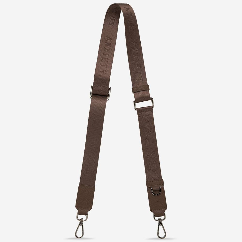Women Status Anxiety Bag Straps Cocoa Web Strap Thin - Cocoa