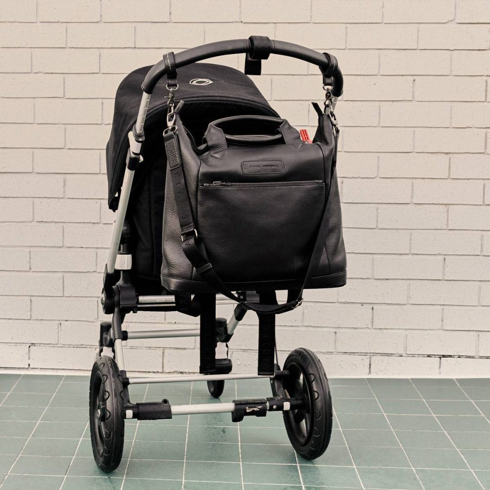 Women Status Anxiety Black Baby Bags Up All Night Pram Straps - Black - Image 3