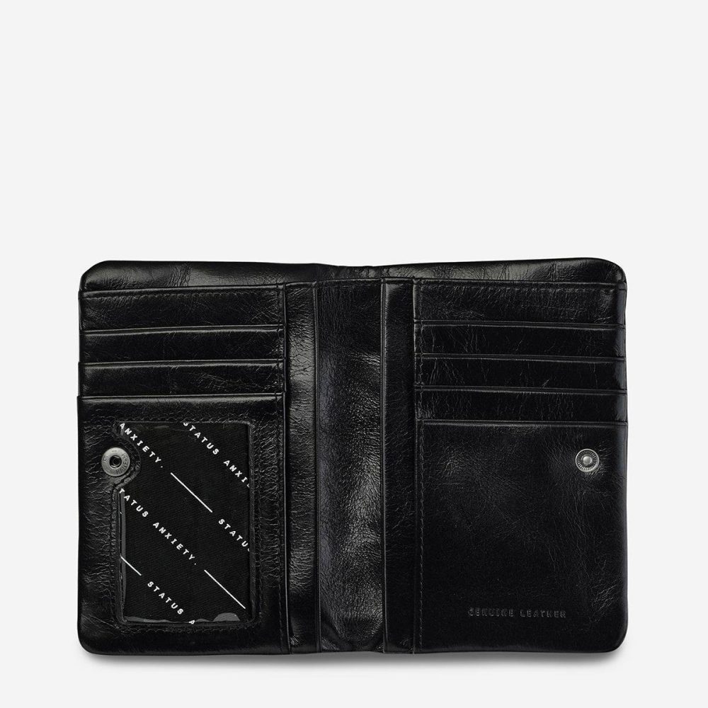 Women Status Anxiety Is Now Better Wallet - Black Small Black - Image 3