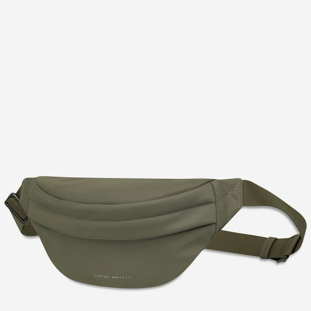 Women Status Anxiety Olive Piper Recycled Bag - Olive Crossbody