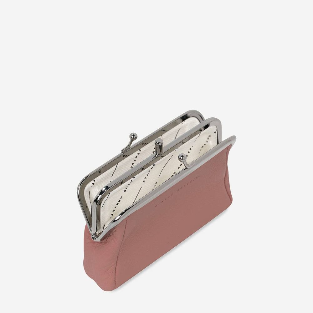 Women Status Anxiety Small Dusty Rose Volatile Wallet - Dusty Rose - Image 3