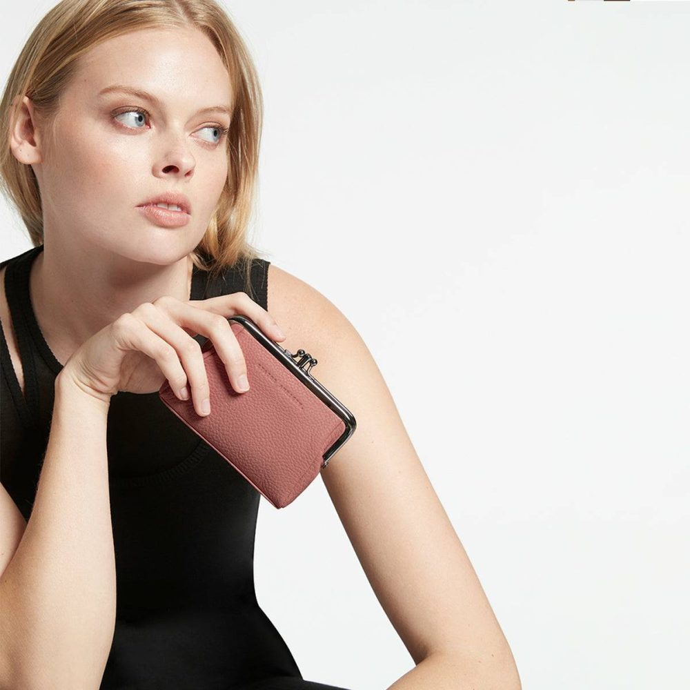Women Status Anxiety Small Dusty Rose Volatile Wallet - Dusty Rose - Image 5