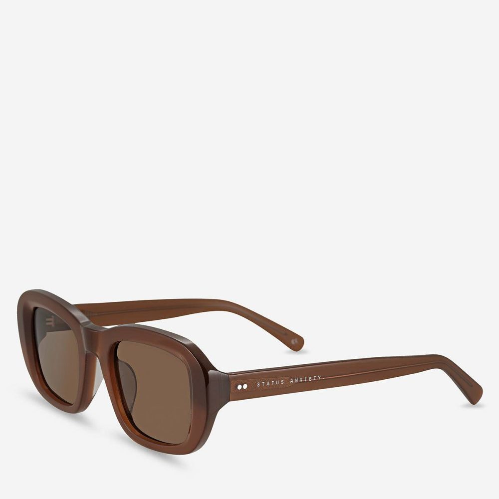 Women Sunglasses Brown Status Anxiety Cascade Sunglasses - Brown - Image 2