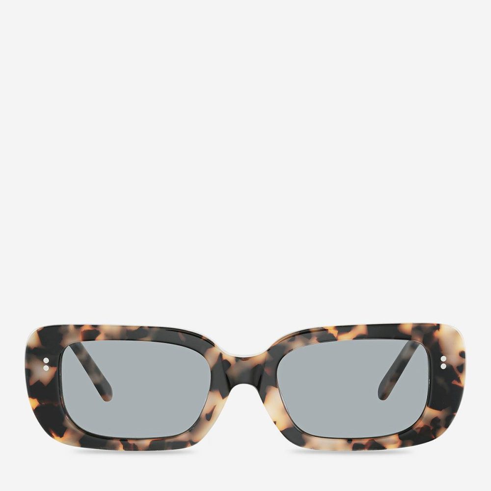 Women Sunglasses White Tort Status Anxiety Solitary Sunglasses - White Tort