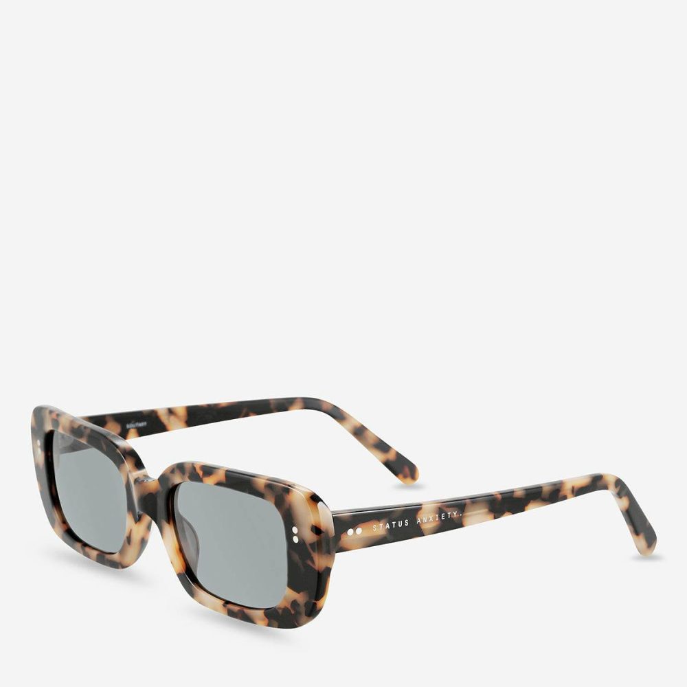 Women Sunglasses White Tort Status Anxiety Solitary Sunglasses - White Tort - Image 2