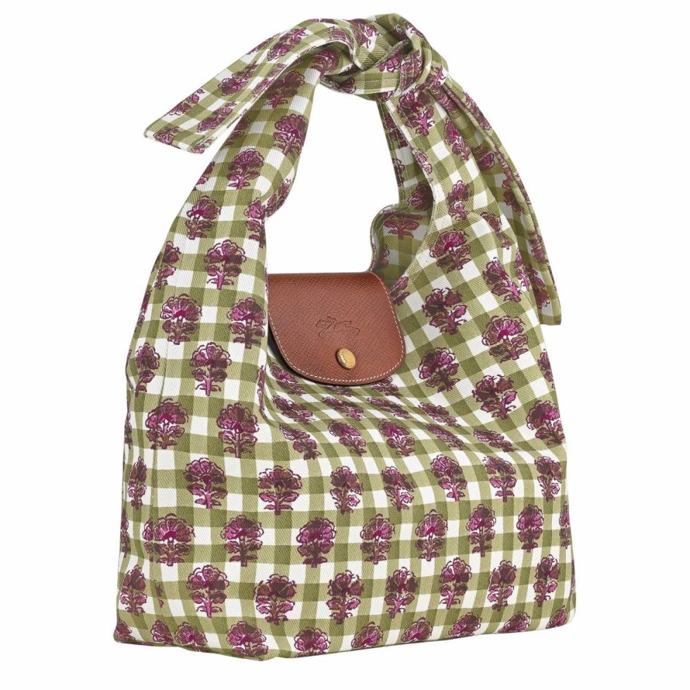 Artichoke Shoulder Bags Longchamp Le Pliage Collection M Shoulder Bag Artichoke - Canvas Women - Image 3