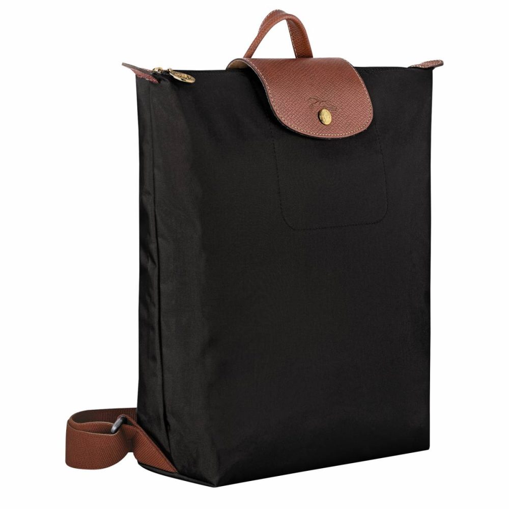 Backpacks Women Black Longchamp Le Pliage Original M Backpack Black - Canvas - Image 3