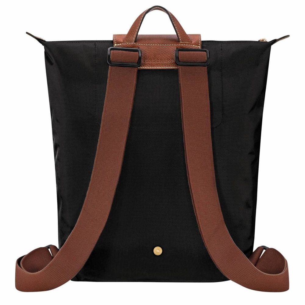 Backpacks Women Black Longchamp Le Pliage Original M Backpack Black - Canvas - Image 4