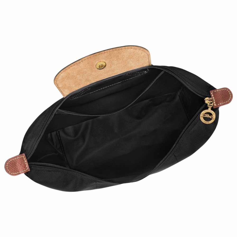 Backpacks Women Black Longchamp Le Pliage Original M Backpack Black - Canvas - Image 5