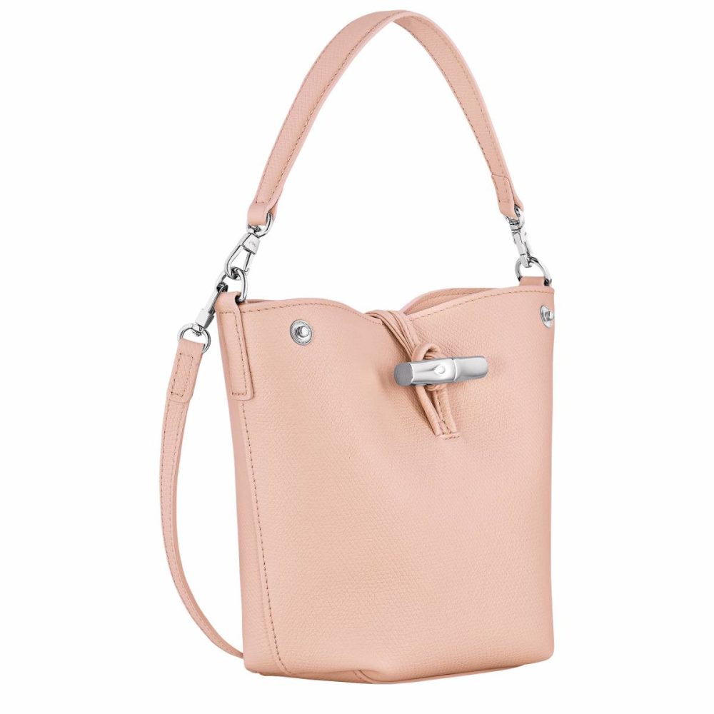 Ballerina Women Le Roseau Xs Bucket Bag Ballerina - Leather Leather Bags Longchamp - Image 3