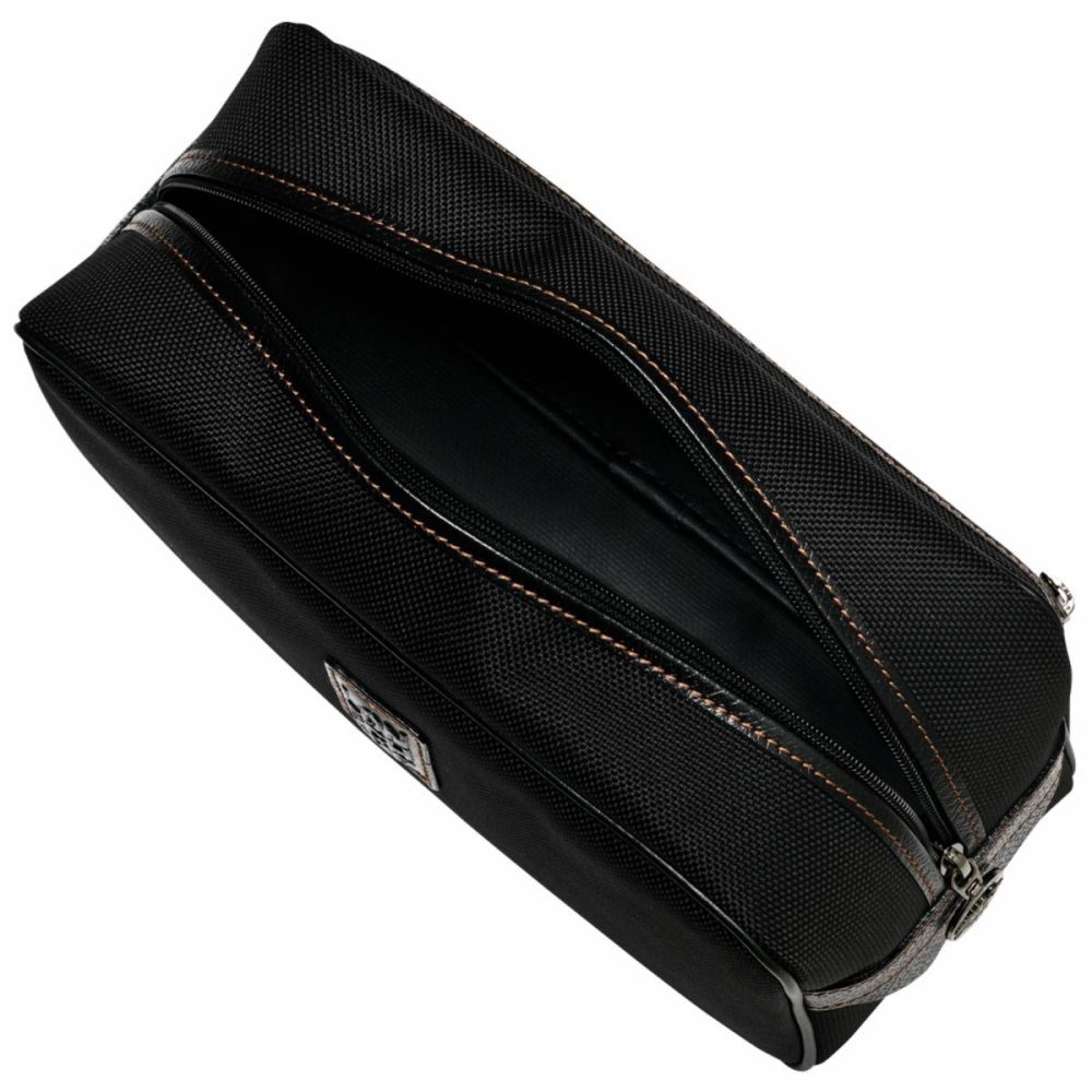 Black Boxford Toiletry Case Black - Recycled Canvas Toiletry Bags Women Longchamp - Image 2