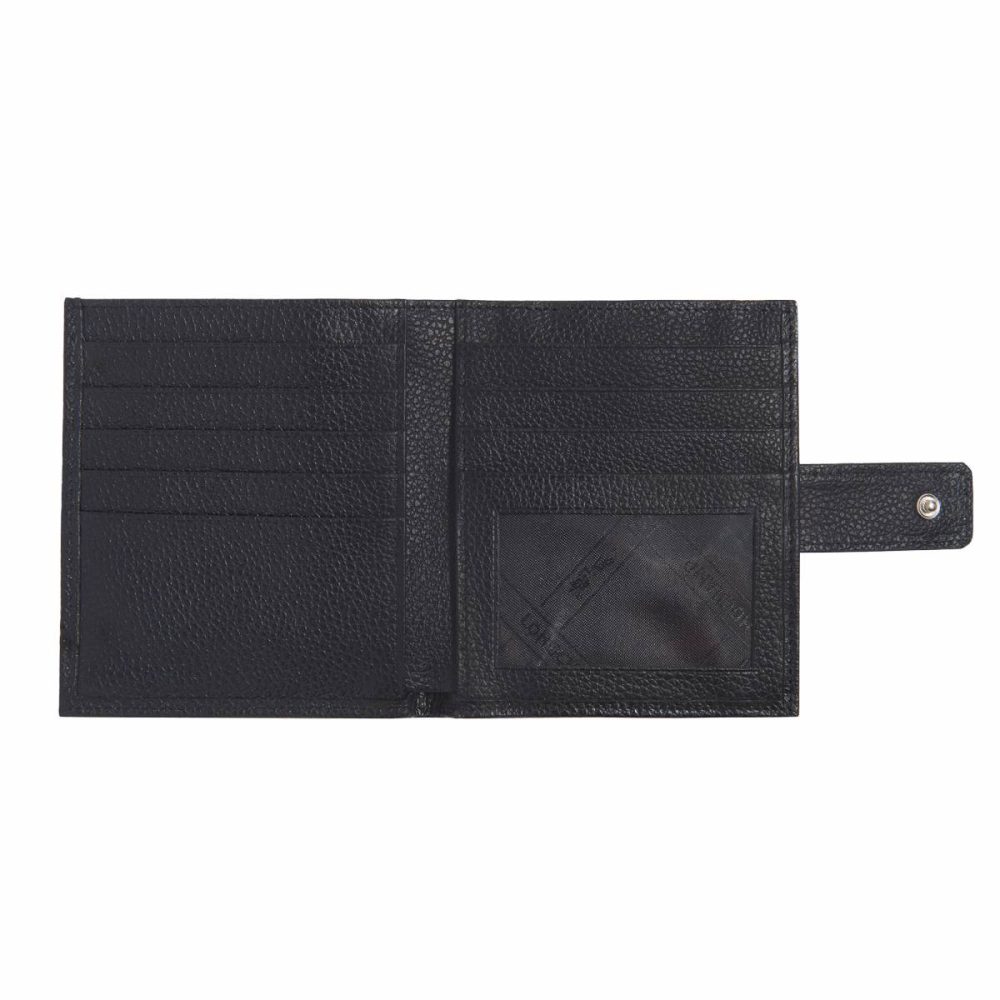Black Le Foulonné Compact Wallet Black - Leather Longchamp Women Leather Wallets - Image 2