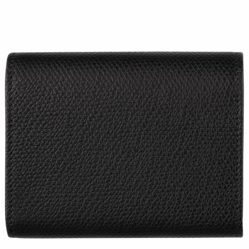 Black Longchamp Women Leather Wallets Le Roseau Wallet Black - Leather - Image 2