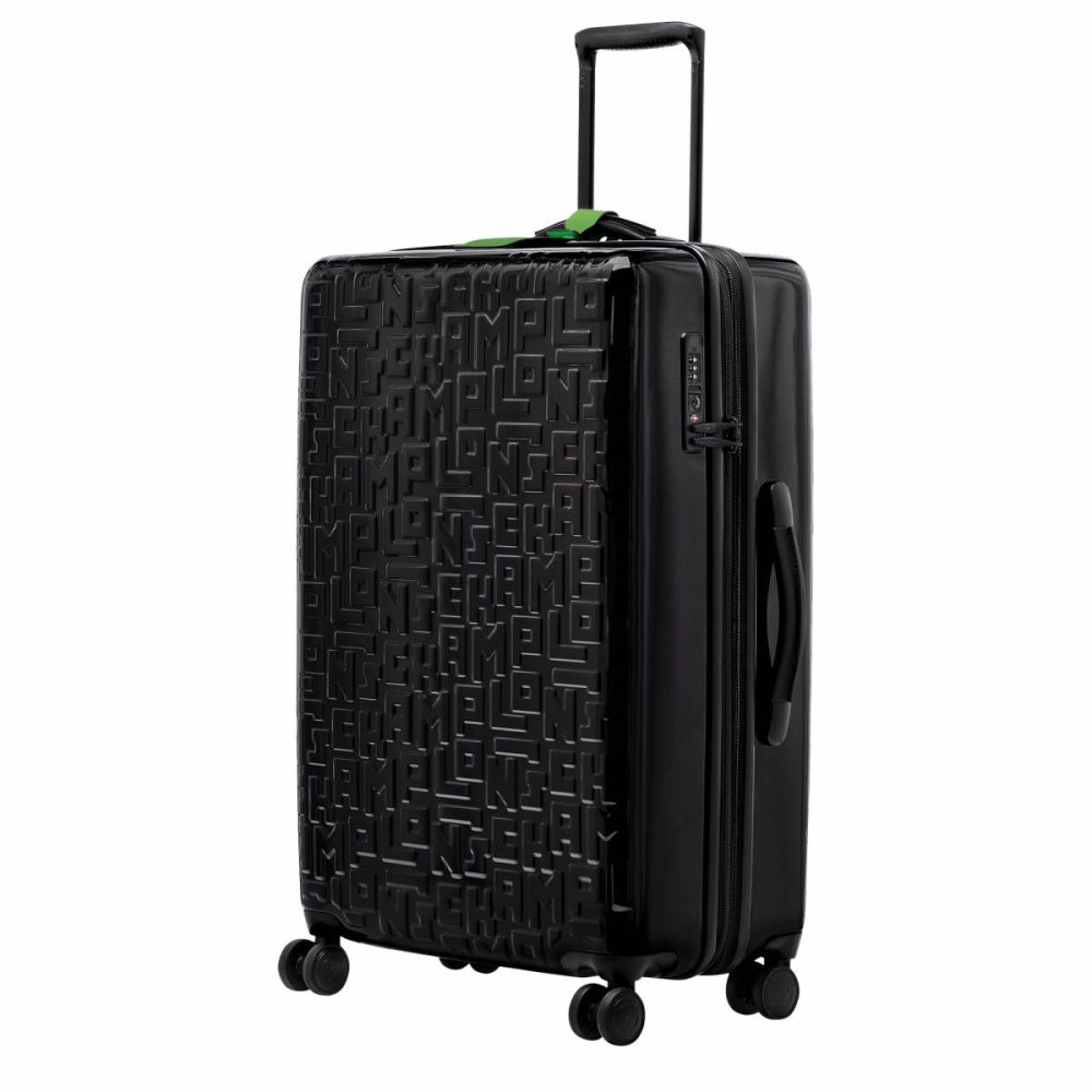 Black Longchamp Women Lgp Travel L Suitcase Black - Polycarbonate Suitcases - Image 3