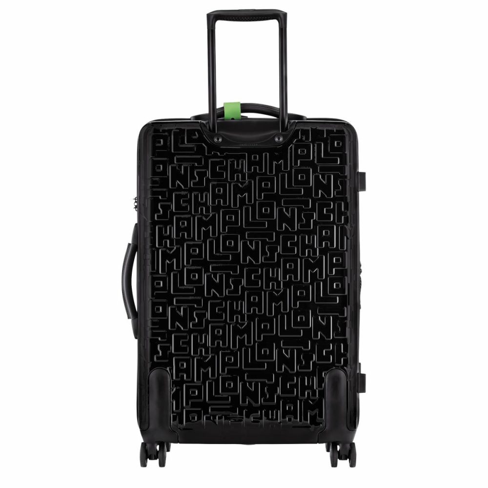 Black Longchamp Women Lgp Travel L Suitcase Black - Polycarbonate Suitcases - Image 4