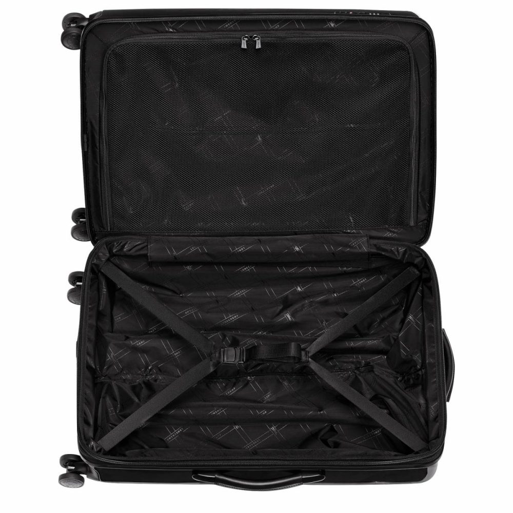 Black Longchamp Women Lgp Travel L Suitcase Black - Polycarbonate Suitcases - Image 5