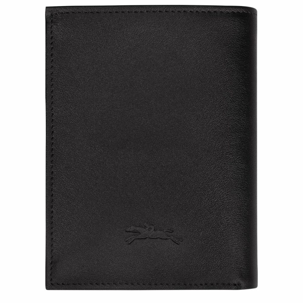 Black Men Longchamp Sur Seine Wallet Black - Leather Leather Wallets - Image 2