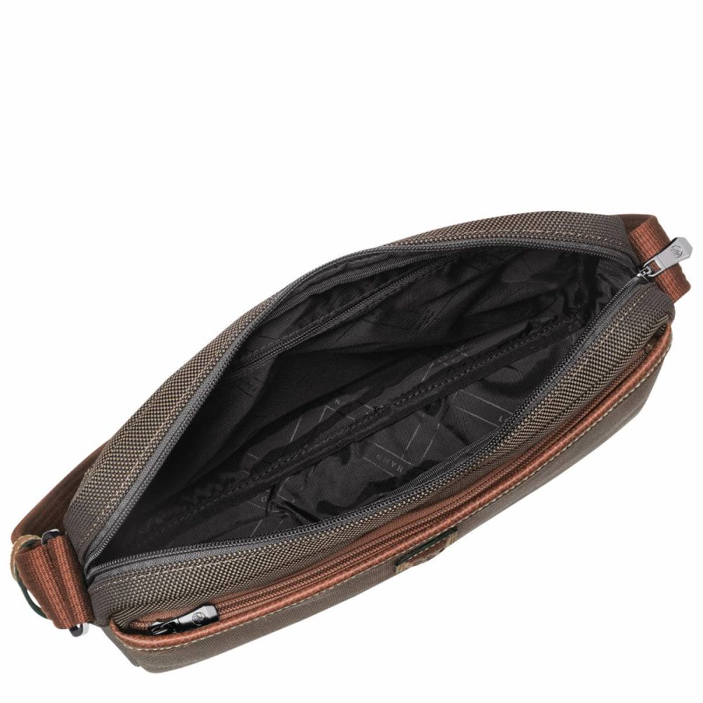 Boxford M Camera Bag Brown - Recycled Canvas Brown Longchamp Crossbody Bags Men - Image 4